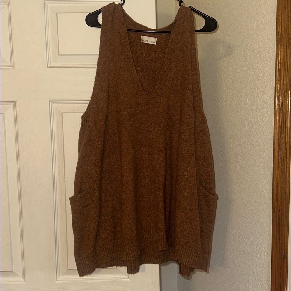 Becool Brown Knit Sweater